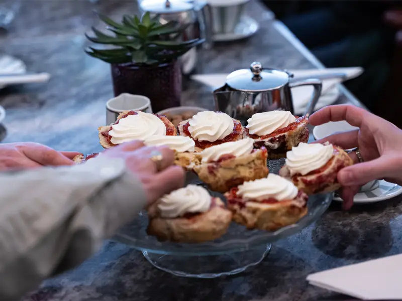 Cork Tasting Scones with cream & jam