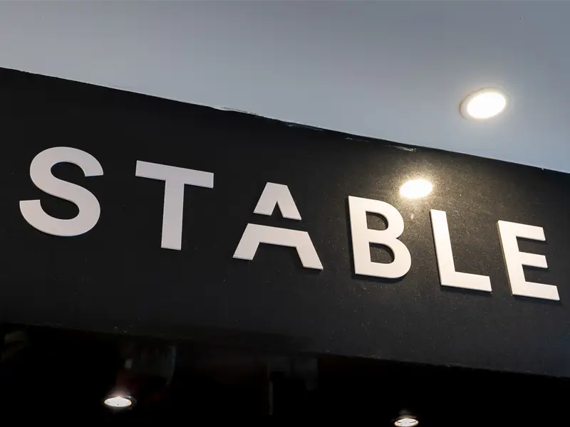 Stable signage